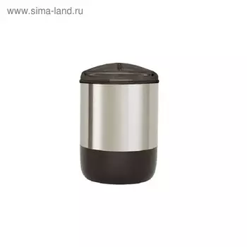 Стакан для зубных щёток Lima, пластик, нержавейка, цвет коричневый