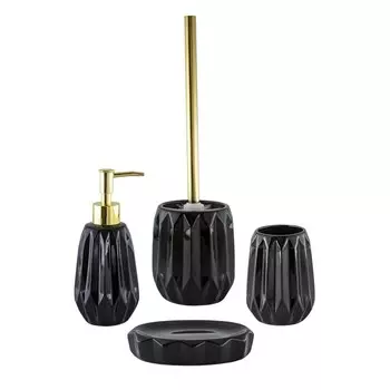 Стакан для зубных щёток ORION TB-1019BK, 8x10.4 см