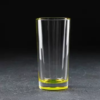 Стакан стеклянный «Гладкий», 290 мл, цвет микс