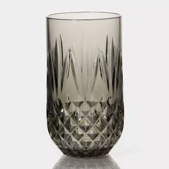 Стакан «Грани», 450 мл, 814 см, стекло, серый