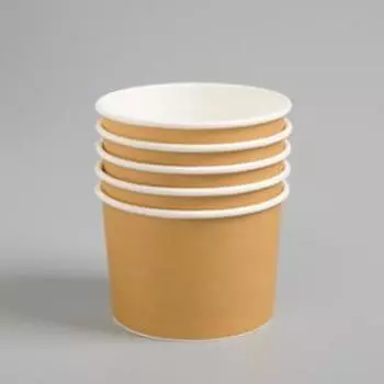 Стакан-креманка «Крафт» под мороженое и десерты, 250 мл, верхний диаметр 93 мм