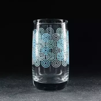 Стакан стеклянный «Круги», 330 мл