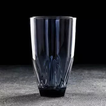 Стакан стеклянный «Лава», 420 мл, 8,514 см, цвет серый