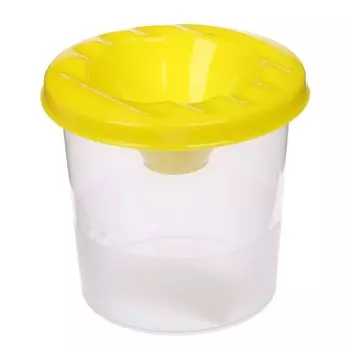 Стакан-непроливайка 210 мл Calligrata желтый