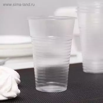 Стакан одноразовый, 200 мл, цвет прозрачный