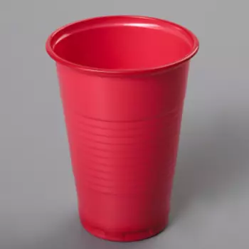 Стакан одноразовый «Стандарт», 200 мл, цвет красный