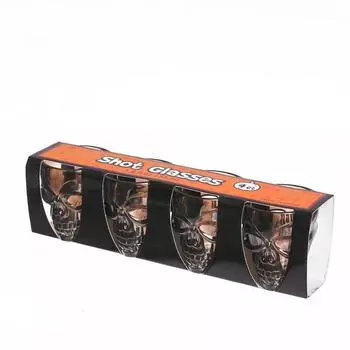 Стакан-прикол «Черепа», набор 4 шт.