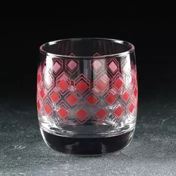 Стакан стеклянный «Ромб Лилак», 310 мл