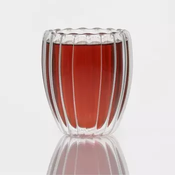 Стакан «Риба», 350 мл, с двойными стенками, стекло, прозрачный