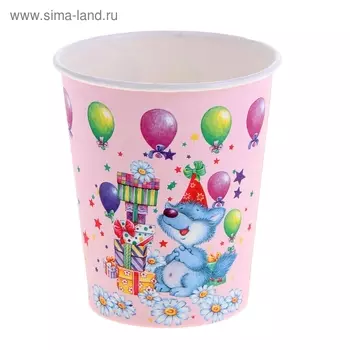 Стакан бумажный "Волчонок" для горячих напитков, 250 мл