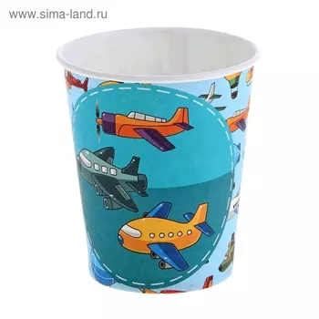 Стакан бумажный "Воздушный десант" для горячих напитков, 250 мл