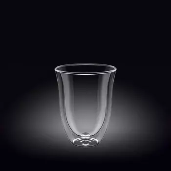 Стакан Wilmax England, термостекло, двойные стенки, 200 мл