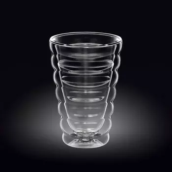 Стакан Wilmax England, термостекло, двойные стенки, 400 мл