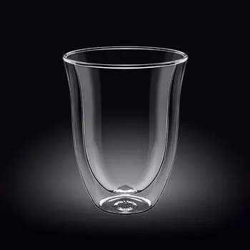 Стакан Wilmax England, термостекло, двойные стенки, 400 мл