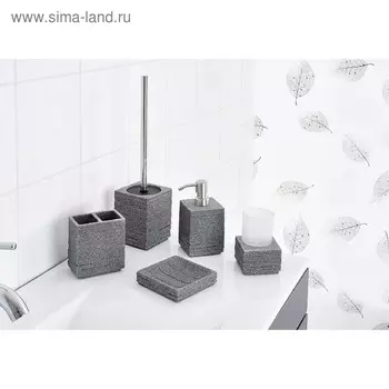Стаканчик для зубной щётки Brick, цвет серый