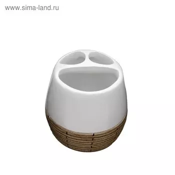 Стаканчик для зубной щётки Safari, цвет белый
