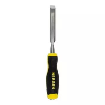 Стамеска BERGER BG1425 для обработки древесины, CrV, двухкомпонентная рукоятка, 16 мм