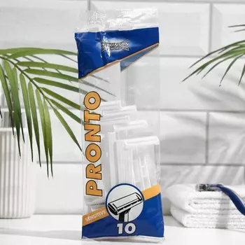Станок для бритья одноразовый Wilkinson Sword PRONTO Sensitive, 1 лезвие, 10 шт.