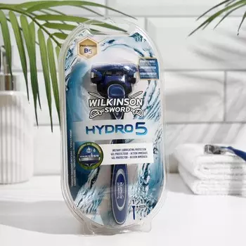 Станок для бритья Wilkinson Sword HYDRO5 + 1 кассета, 5 лезвий, увлажняющая полоска