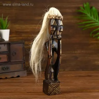 Статуэтка "Абориген Нур" дерево 6х6х35 см