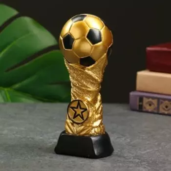 Кубок наградной с фигуркой «Футбол: кубок», золотой, 1777 см