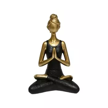 Статуэтка «Йога Лотос 2», 13590195 мм, цвет золотой / чёрный