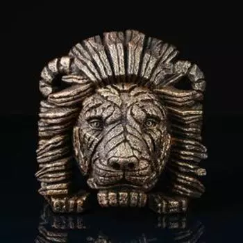 Статуэтка "Лев", медный цвет, 22 см