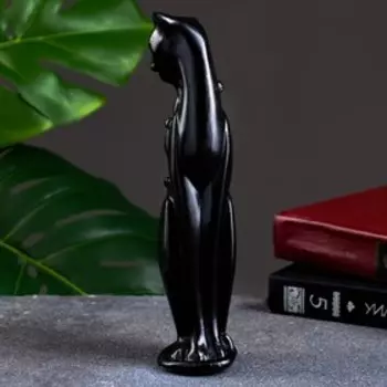 Фигура "Мама кошка" черная, 21х7х7см