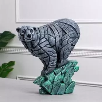 Статуэтка "Медведь", серый, 14х33х33 см, микс