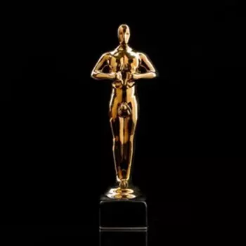 Статуэтка "Оскар-самец", покрытие булат, 25 см