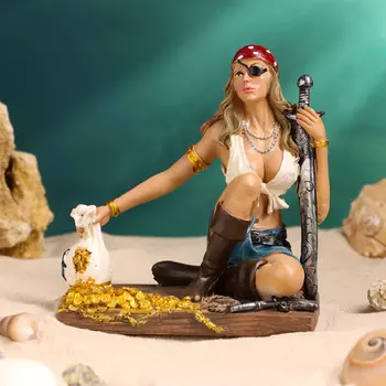 Фигурка полистоун «Пиратка», 13 см