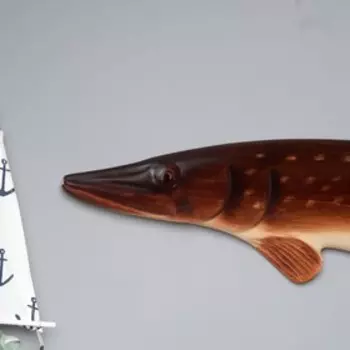 Статуэтка "Щука", 73х16 см