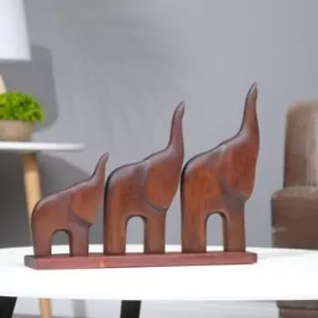 Статуэтка "Три слона", 38х7х29 см