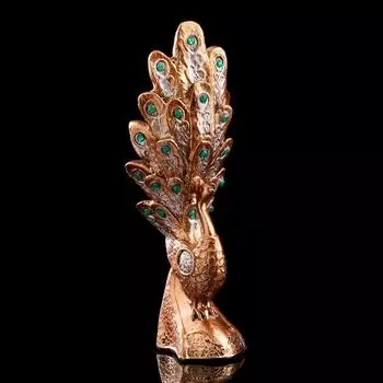 Статуэтка "Жарптица", цвет бронзовый, гипс, 10х12х34 см, микс