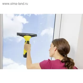 Стеклоочиститель Karcher WV 5 Premium, 100 мл, 280+170 мм, работа 35 мин, чёрно-жёлтый