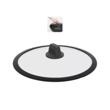 Стеклянная крышка с силиконовым ободком Nadoba Dara, d=28 см