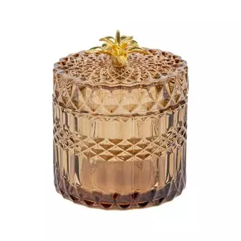 Стеклянная шкатулка, 9910 см, цвет шоколад