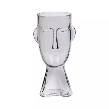 Стеклянная ваза «Фейс», 121123,5 см, цвет прозрачный