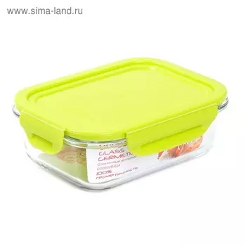 Стеклянный контейнер Oursson, 630 мл, зелёный