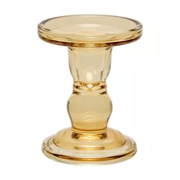 Стеклянный подсвечник, 8585110 мм, цвет бежевый