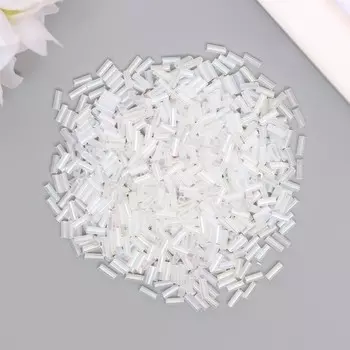 Стеклярус "Астра" 5 мм, 15 гр, белый