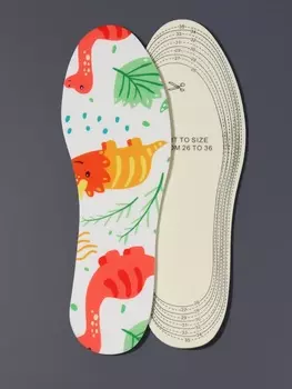 Стельки детские для обуви, универсальные, р-р RU до 35 (р-р Пр-ля до 36), 23.5 см, пара, белые