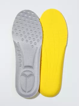 Стельки детские для обуви, универсальные, р-р RU до 35 (р-р Пр-ля до 36), 23.4 см, пара, серые