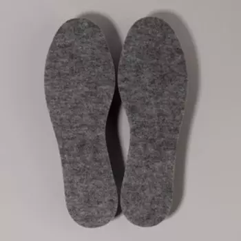 Стельки для обуви, 45-46 р-р, пара, цвет серый