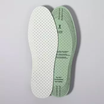 Стельки для обуви, ароматизированные, дышащие, универсальные, 36-46 р-р, пара, цвет белый