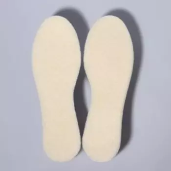 Стельки для обуви, детские, универсальные, р-р RU до 34 (р-р Пр-ля до 35), 22,5 см, пара, цвет белый