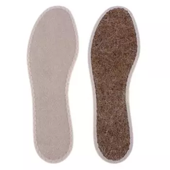Стельки для обуви KOKOS frotte, махровые, с кокосом, размер 45-46