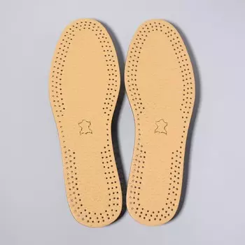 Стельки для обуви, универсальные, дышащие, 28,8 см, пара, цвет бежевый