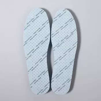 Стельки для обуви, универсальные, дышащие, с антибактериальным покрытием, 36-46 р-р, пара, цвет голубой