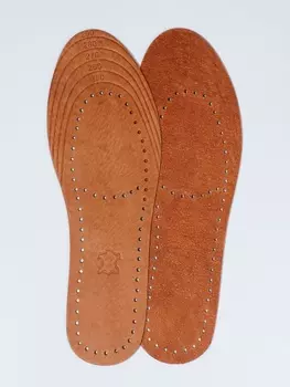 Стельки для обуви, универсальные, р-р RU до 45 (р-р Пр-ля до 45), 28.5 см, пара, коричневые